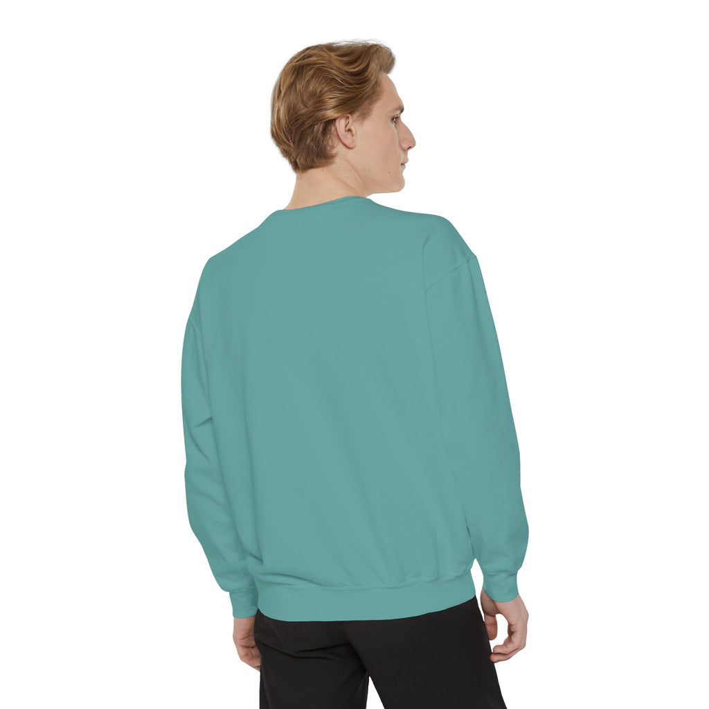 Stylish Unisex Garment-Dyed Sweatshirt - Cozy Casual Wear, Trezó Design, Perfect for Fall Fashion, Unique Gift Idea, Everyday Comfort