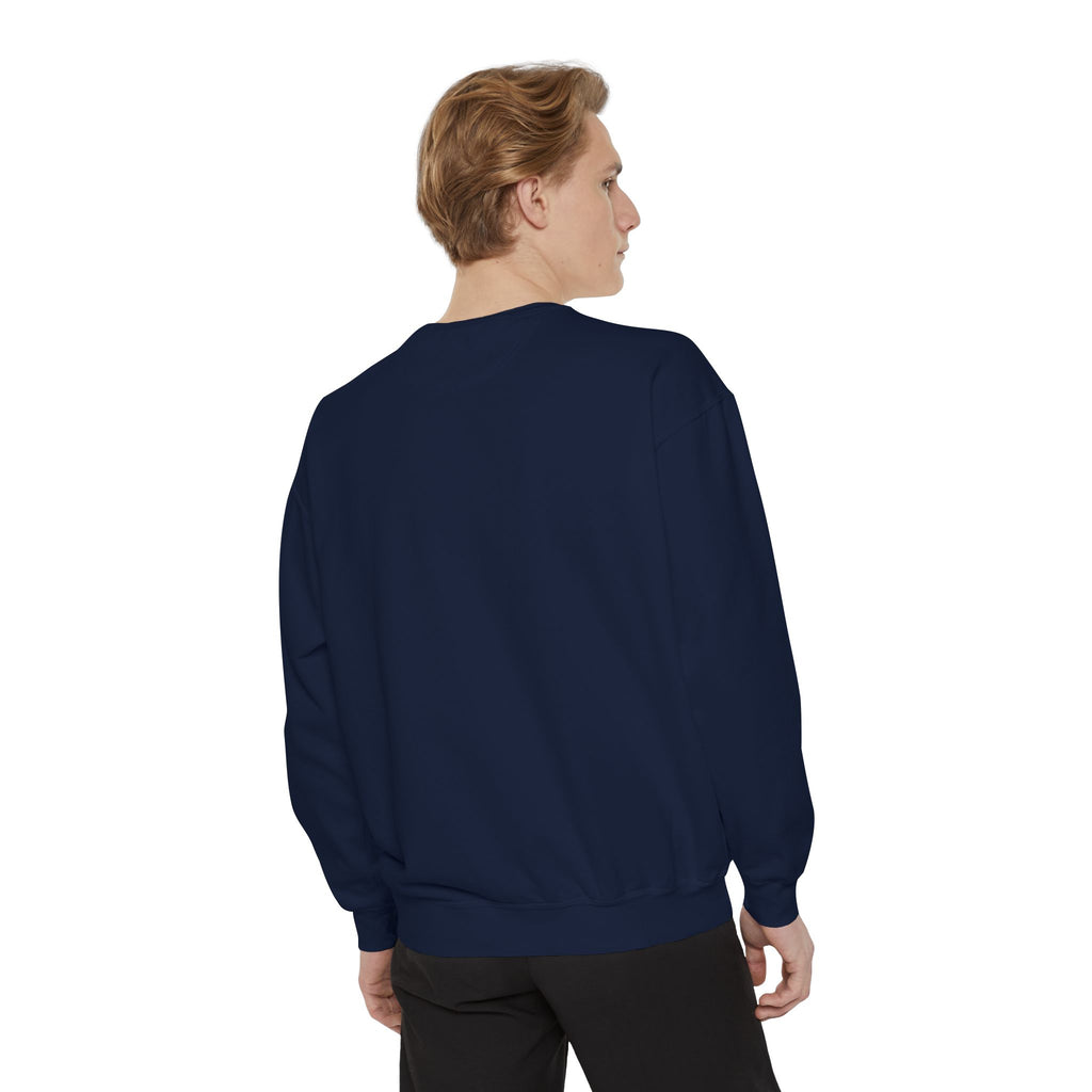Stylish Unisex Garment-Dyed Sweatshirt - Cozy Casual Wear, Trezó Design, Perfect for Fall Fashion, Unique Gift Idea, Everyday Comfort