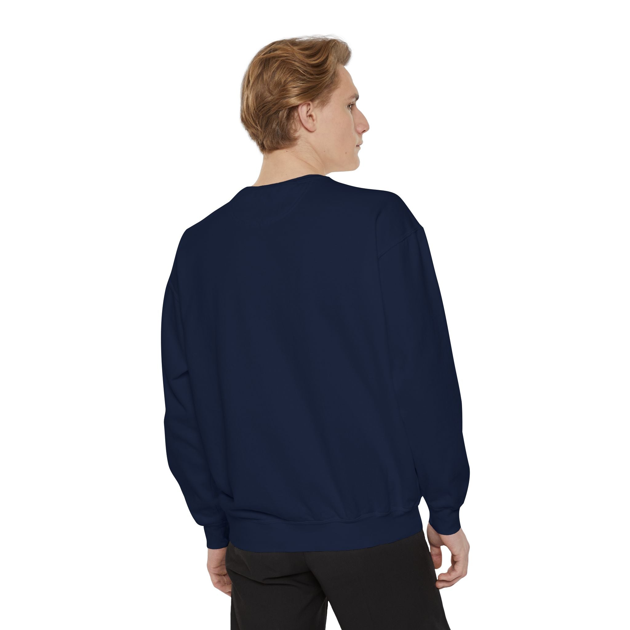 Stylish Unisex Garment-Dyed Sweatshirt - Cozy Casual Wear, Trezó Design, Perfect for Fall Fashion, Unique Gift Idea, Everyday Comfort
