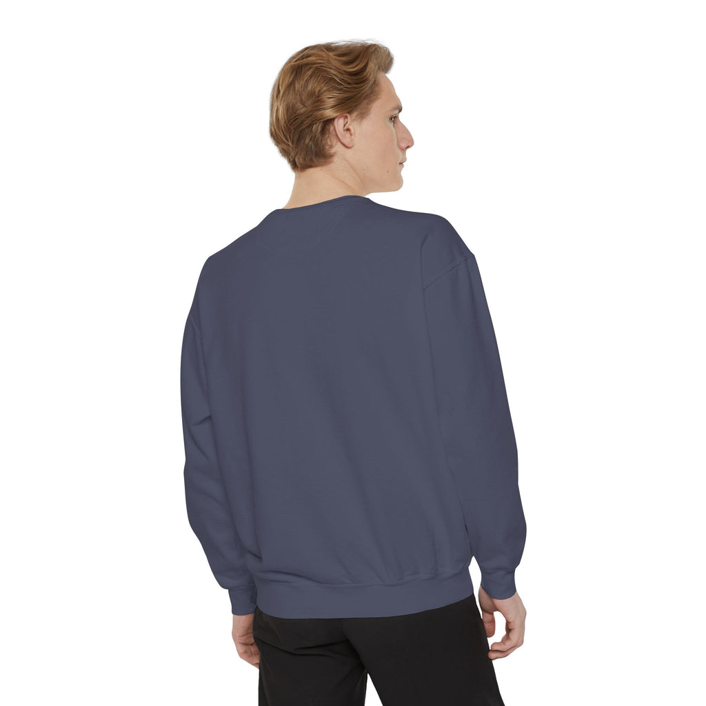 Stylish Unisex Garment-Dyed Sweatshirt - Cozy Casual Wear, Trezó Design, Perfect for Fall Fashion, Unique Gift Idea, Everyday Comfort