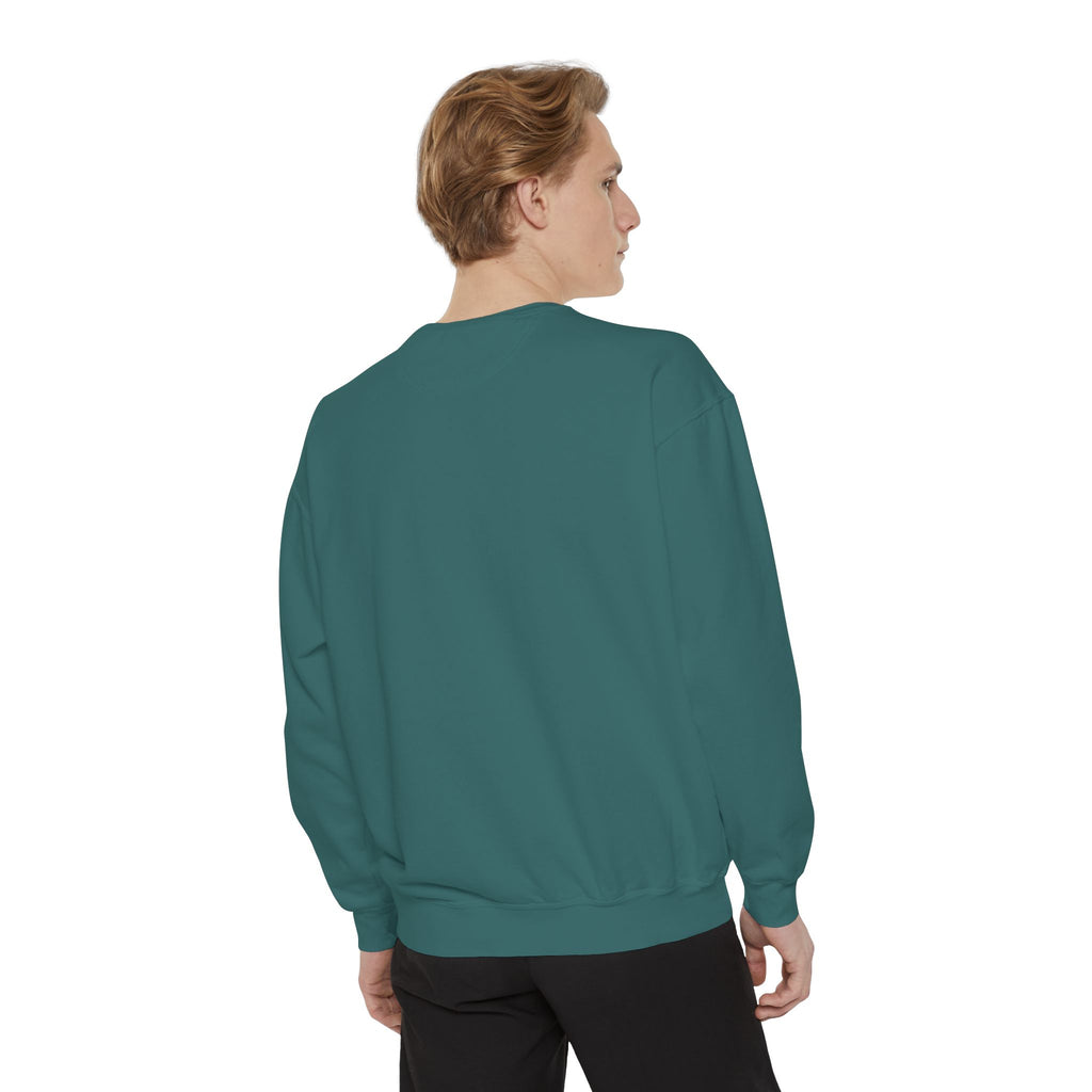Stylish Unisex Garment-Dyed Sweatshirt - Cozy Casual Wear, Trezó Design, Perfect for Fall Fashion, Unique Gift Idea, Everyday Comfort